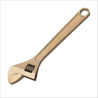 C.S. Unitec Adjustable End Wrench Non-Sparking, Non-Magnetic, Corrosion Resistant (Copper Beryllium) 10In(250Mm) TUV Certified EX501-10B, "10"""