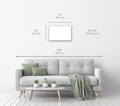 artgeist Textured Canvas Wall Art World Map 24x16 in - 1pcs Painting Canvas Prints Picture Artwork Image Framed Modern Photo Wall Home Travel Stone Effect k-C-10014-b-a