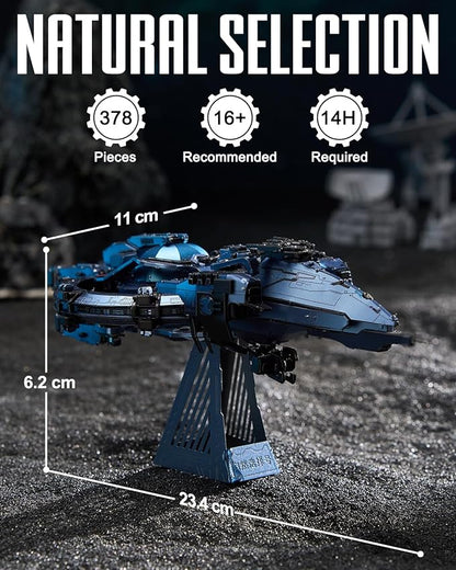 Piececool 3D Metal Puzzles for Adults, Three-Body Natural Selection Starship Model Kits Spaceship Building Set, DIY Hobby Crafts for Adult Difficult 3D Puzzles for Family Time,Home Decor Best Gifts