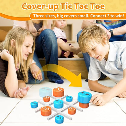 Electronic Tic Tac Toe Game, 4-in-1 Digital Puzzle Games, Handheld Family Board Game for Kids and Adults, Portable Toys Gift for Boys Girls, Birthday, Travel, and Road Trip