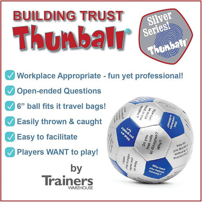 Trainers Warehouse 6" Thumball Collection, 32 Prompts for Conversation, Team Building, Relationship and Training