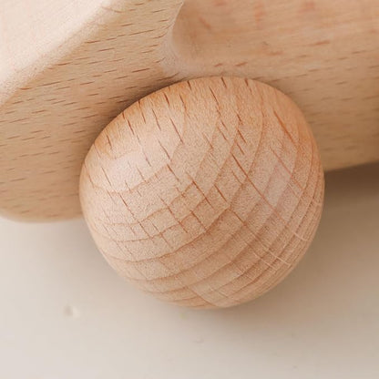 Chriswell Wooden Baby Rattle Set, Newborn Wooden Rattle Toy, Natural Wooden Montessori Baby Grip Toy, Baby Gift Toy, Wood Rattle Set-6