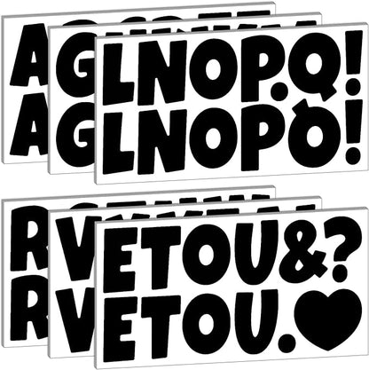 Bemeol Bulletin Board Letters 216 Pcs 2.5 Inch Alphabet Letter Stickers Self-Adhesive Letters for Poster Board Classroom Crafts Home Decor(Black)