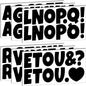 Bemeol Bulletin Board Letters 216 Pcs 2.5 Inch Alphabet Letter Stickers Self-Adhesive Letters for Poster Board Classroom Crafts Home Decor(Black)