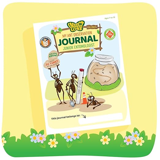 Insect Lore Ant Hill Habitat Kit with Live Ants Voucher – STEM Educational Science Kit for Kids – Includes Pre-Paid Voucher for 50 Harvester Ants – Watch Ants Tunnel and Explore