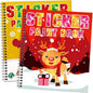TBEEJ 2PCS Christmas’s Day Crafts for Kids Ages 4-8 Sticker Paint Books Gift Party Create 20 Pictures（Sticker Sheets are Separate）