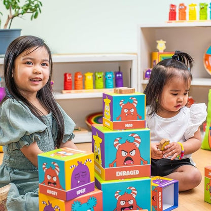 Open The Joy - Tower of Emotions: Kids Emotional Intelligence Building Game, Mindfulness Activities, and Stress Relief Techniques for Ages 4 and Up