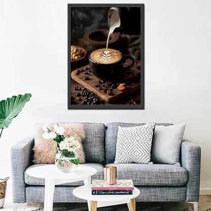 Tucocoo Coffee Beans Jigsaw Puzzle 1000 Pieces Puzzles for Adults, Coffee Cup Food Art Jigsaw Puzzles for Challenging Family Activity Games 27 x 20 inch Colorful DIY Puzzle for Home Decor Gifts