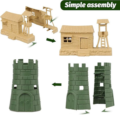 TOY Life 95 PCS Army Men Toys, Toy Soldiers for Boys, Plastic Action Figures, Soldier Guys Military Playset, Gift for Boy