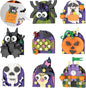 ZYLEGEN Halloween Fridge Magnets Ornaments Building Kit, Ghost, Candy, Bat, Castle, Pumpkin, Spider, Witch Decor Toys Gifts for Halloween Ages 6+ Boys Girls Adults Kids