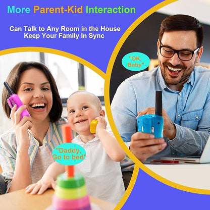 Walkie Talkies for Kids, Walkie Talkie Toys for Girls Boys, for Grandkids, Built-in Flashlight, Birthday Gifts for 3 4 5 6 7 8 9 10 Year Old Girl Boys, Kids Stocking Stuffers