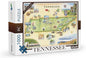 Xplorer Maps Tennessee Map Jigsaw Puzzle - 1000 Pieces, Hand-Illustrated - Educational & Fun Family Activity, Ages 7+, Includes Poster