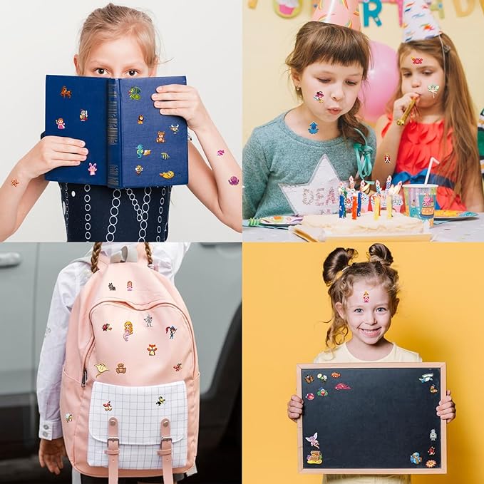 Dress Up Sticker Books for Girls Ages 3+, Reusable Puffy 3D Sticker Books for Toddlers, Include Princess Mermaid Fairy and Fashion Girl,Activity Book for Toddlers 3-5