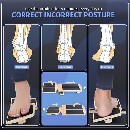 Ankle Foot Strengthener Exerciser for Sprained, Single Leg Balance Board, Posture Corrector, Foot Stretcher for Plantar Fasciitis Relief