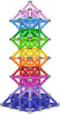 206Pcs Magnetic Building Sticks Blocks, Magnet Educational Toys STEM Toys for Kids and Adult, 3D Construction Building Toy with Storage Bag