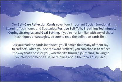 Really Good Stuff Self Care Reflection Cards-Mindful Thinking, Positive Affirmations, Meditation Techniques to Manage Emotions and Feelings for Kids and Adults