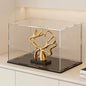 Acrylic Display Case for Figures, Clear Acrylic Box with Black Base for showcaseing Long Object, Miniature, Model Cars, Collectables 16 (L) × 8 (W) × 8 (H) inch