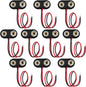CHANZON UL Wire 9v Battery Clip Connector Holder T-Type with Hard Plastic Shell and Lead Wire Pack of 10pcs kit for Arduino LED Strip