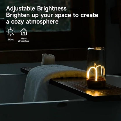 AUGE LIGHT Mini Minimalist Table Lamp Cordless Desk Lamp Rechargeable Modern Night Lights Portable Nightstand Lamps Unique Ambient Light Mood Lighting for Bedroom,Beside 2 Packs Desk Decor(Gray+White)