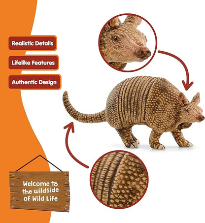 Schleich Wild Life - Wild Animal Toy Armadillo Figurine - Kids and Toddlers Ages 3+