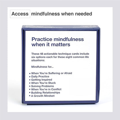 Mindfulness Cards | 48 Research-Backed Techniques for Real-Life Situations | Emotional Intelligence, Growth Mindset, Conflict Resolution, & Daily Mindfulness