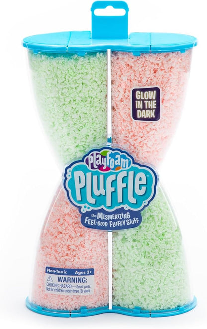 Educational Insights Pluffle® Glow-in-The-Dark - Sensory Bin Foam Set, No Mess Alternative to Sand Toys & Slime for Toddlers at Home or in The Classroom, Fun Sensory Table Filler, Gift for Ages 3+