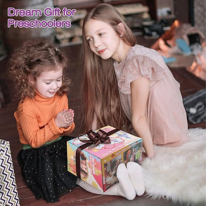 Fabric Flower Bouquets Toys, DIY Craft Kits Toys for Kids, Educational Arts & Crafts Toy, Build Your Own Flowers, DIY Creative Activity Christmas Birthday Gift for 4 5 6 7 8+ Year Old Toddler Girls