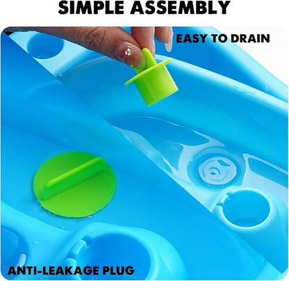 CozyBomB™ Water Table for Toddlers 3-5 | Outdoor Toys Water Play Table, Magnetic Fishing Toy Game, Summer Splash Pond Showers Sand Activity, Sensory Party Birthday Gift Kids Ages 4-8 9-12 (3-Tiers)