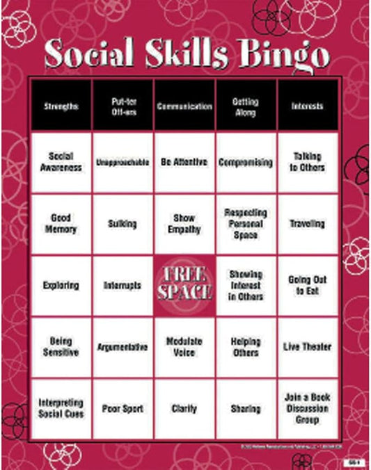 Wellness Reproductions & Publishing Social Skills Bingo Game for Adults