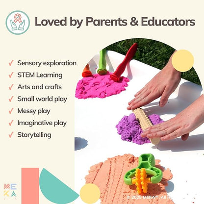 MEKA Tuff Tray Waterproof Cover for Kids – Messy Play, Sensory, STEM Activities, Classroom & Home Use (White, Small 28" x 28")