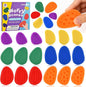 GOLDGE 24-Pack Sensory Fidget Stones for Kids - Soft Textured Worry Stones for Autism, Anxiety Relief, and Stress Calming - Perfect for Students and Small Prizes