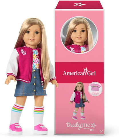 American Girl, Truly Me 18-inch Doll #131 with Brown Eyes, Straight Blonde Hair, Light-to-Medium Skin, for Ages 6+