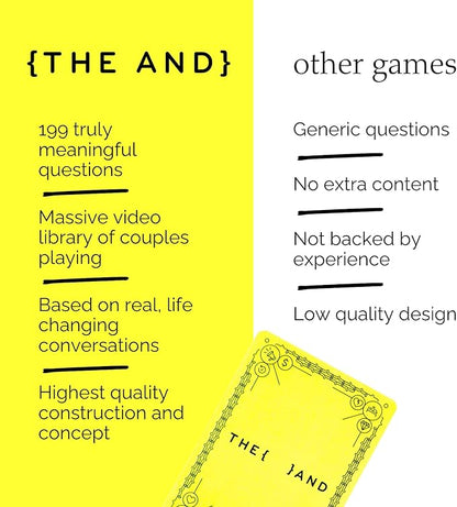 (THE AND) Good Vibes Edition - 199 Laugh Out Loud Conversation Cards for Friends, Family, Couples - Fun Icebreaker Cards to Connect - Stress Free Talking Game to Inspire Storytelling by The Skin Deep
