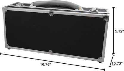 Ursae Minoris Elite Black Aluminum Box for 50 Certified or Certified-Style Coin Holders NGC, PCGS, ANACS, Elite, Lighthouse, BCW