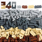 Wall Classic Bricks Parts and Pieces: 340 PCS Masonry Profile Accessories Building Block Sets(Mix)