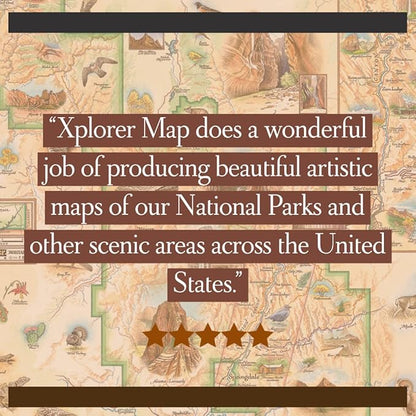 Great Smoky Mountains National Park Cardboard Jigsaw Puzzle - 1000 Pieces, Hand-Illustrated - Educational, Family Activity, Ages 7+, Includes Poster - 25.4 x 19.8