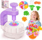 Toys for Girls 3 4 5 6 7 8 9 10 Years Old, DIY Craft Kits for Kids, Fabric Flower Bouquets for Girls Gifts, Educational Learning Detective Toys for Toddler Kids,Birthdays Gifts (Purple)