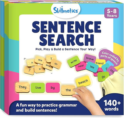 Skillmatics Learning Toys - Sentence Search, Fun Sentence Building Activity, Creative Word Play, Educational Toys for Kids, Gifts for Boys and Girls Ages 5, 6, 7, 8