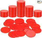 uxcell Plastic Poker Chips, Learning Counters Counting Counters Disk Marker Opaque Game Token for Game Play Math Counting
