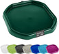 MEKA Tuff Tray for Sensory Play, Sensory Tray for Kids, Toddler Water Table, Tuff Spot Sensory Bin for Toddlers (Dark Green, Small (28" x 28"))