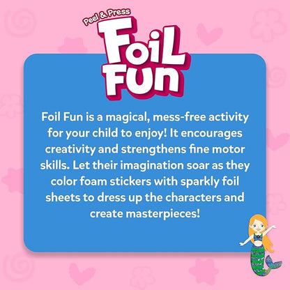 Skillmatics Foil Fun - Dress Up, No Mess Art for Kids, Craft Kits & Supplies, DIY Creative Activity, Travel Toys, Gifts for Girls & Boys Ages 4, 5, 6, 7, 8, 9, Travel Toys