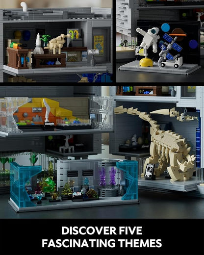 Nifeliz Museum of Nature and Science Building Set, Gift Idea for Lovers of Museums, Buildable Display Model, Addition to The Modular Buildings Collection (3373 PCS, NF10286)
