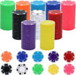 Coopay 250 Pcs Plastic Poker Chips for Texas Hold'em, Blackjack, Poker Chips Set with Dice Striped Edges for Card Board Game, Card Club Late Game Night Home Themed Events Party Supplies