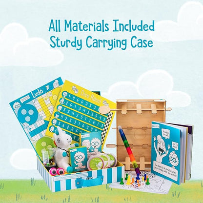 Open The Joy Feel Better Box: Get Well Soon Kids Gifts Basket, 50+ Fun Activities, Games, Toys, Conversation Cards, Origami, Clay Art, Magic Tricks, DIY - Great Gift for Kids After Surgery Ages 4+