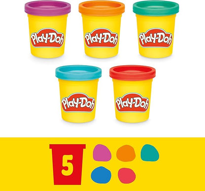 Play-Doh Fun Tub Set, 19 Accessories & Reusable Storage Container, Preschool Toys, Kids Arts & Crafts, Back to School Gifts, Ages 3+ (Amazon Exclusive)