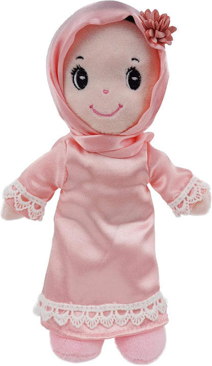 June Garden 3-Piece Multicultural Soft Dolls Set – Plush Cultural Diversity Dolls for Toddlers and Kids – Includes Flamenco Dancer, Indian Girl, and Hijabi Girl – 7” Plush Figures for Pretend Play