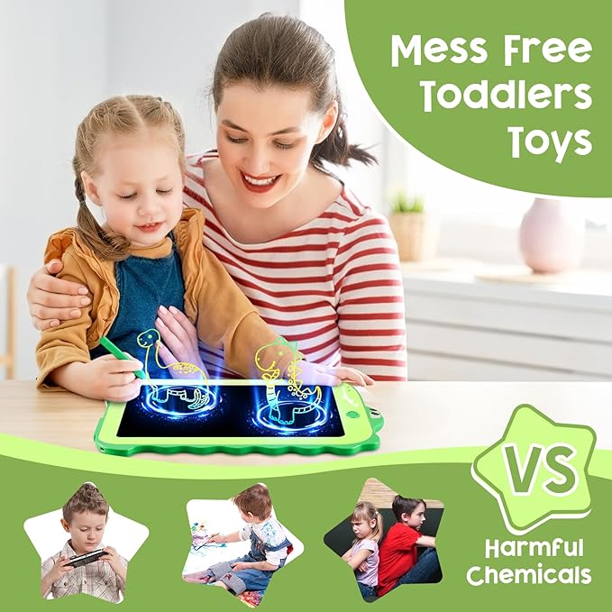 LCD Writing Tablet for Kids, Colorful Toddlers Toys Drawing Board, Educational Kid Toys, Doodle Pad Dinosaur Toys for 3 4 5 6 7 8 Year Old Boys Girls Birthday Party Christmas Gifts,8.5inch