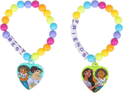 LUV HER Encanto Girls BFF 6 Piece Toy Jewelry Box Set with 2 Rings, 2 Bead Bracelets and Snap Hair Clips Ages 3+