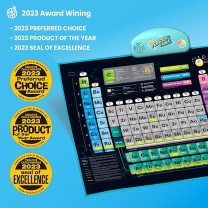 Best Learning i-Poster My Periodic Table - Interactive Educational Talking Toy to Learn Elements for Kids Ages 5 to 12 Years Old | Boys and Girls Birthday Present