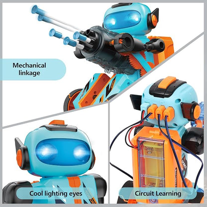 STEM Circuits Robot Building Toys for Kids Ages 8-12+ Year Old, 3 in 1 Remote Control & Programming Robotics Kit, Electric Science Projects Set, Ideal Gift for Boys Girls Ages 12-16
